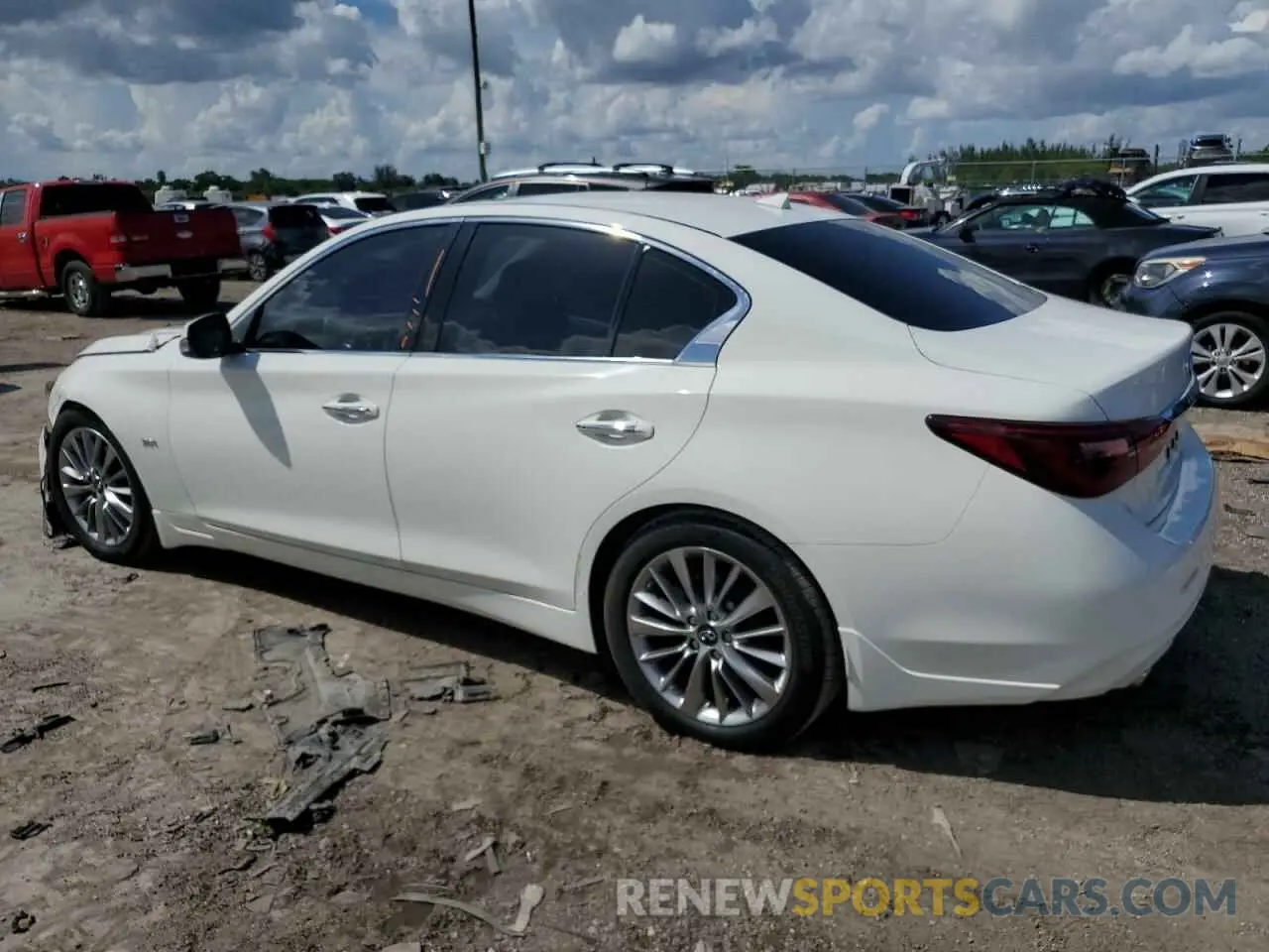 2 Photograph of a damaged car JN1EV7AP1KM542654 INFINITI Q50 2019