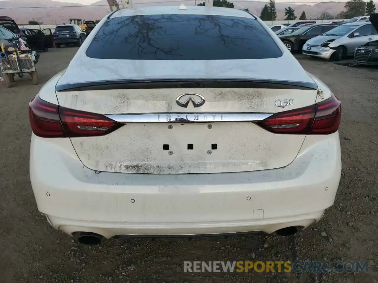 6 Photograph of a damaged car JN1EV7AP2KM512692 INFINITI Q50 2019