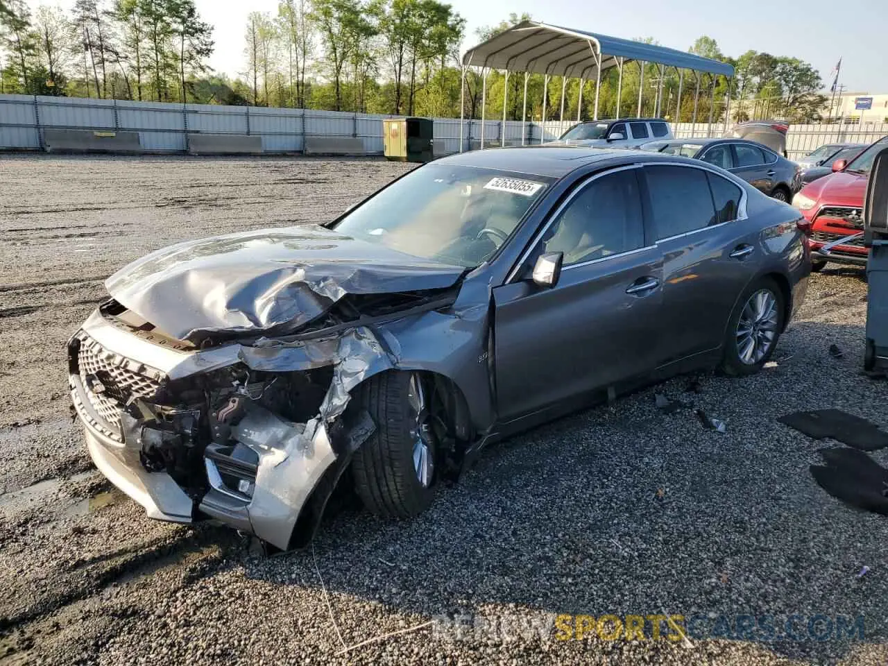 1 Photograph of a damaged car JN1EV7AP3KM512636 INFINITI Q50 2019