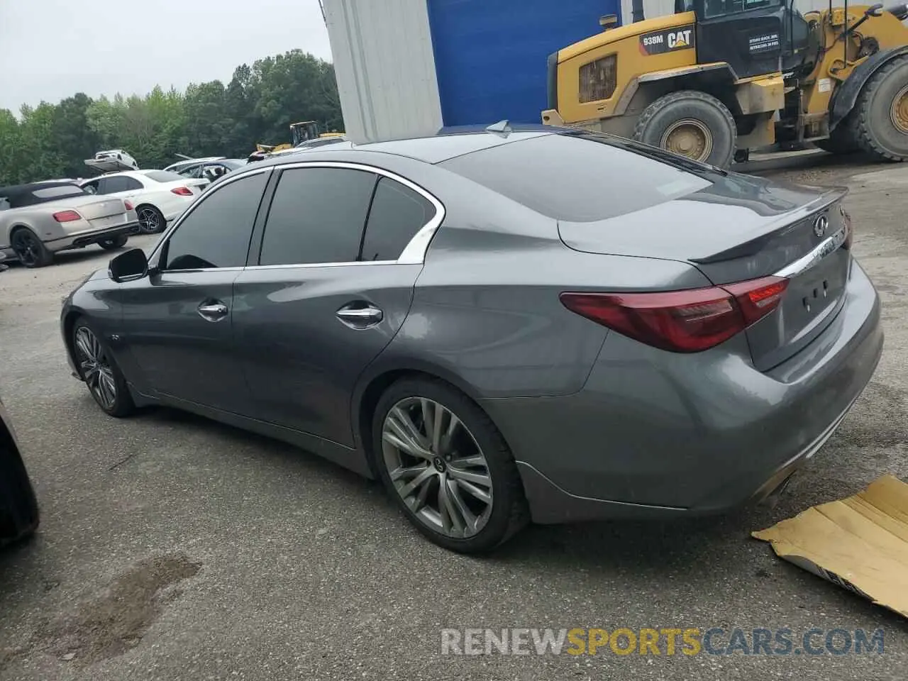 2 Photograph of a damaged car JN1EV7AP4KM510586 INFINITI Q50 2019
