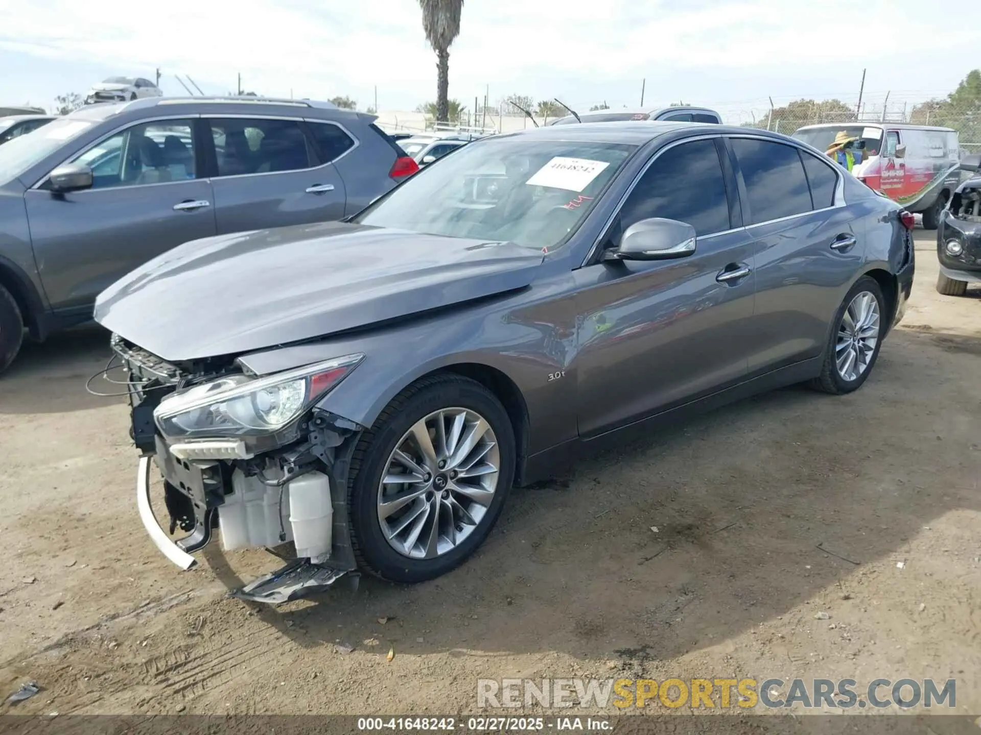 2 Photograph of a damaged car JN1EV7AP4KM517649 INFINITI Q50 2019
