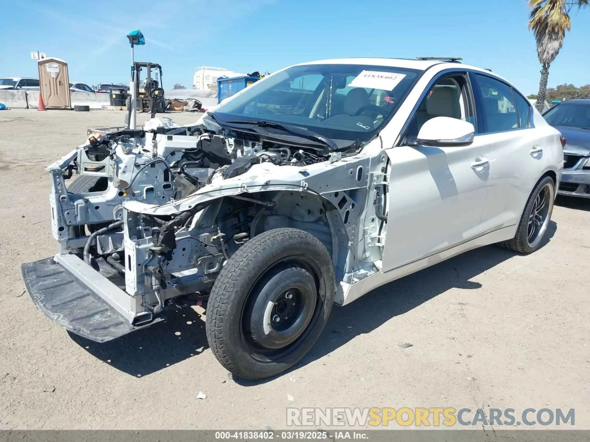 2 Photograph of a damaged car JN1EV7AP4KM540171 INFINITI Q50 2019