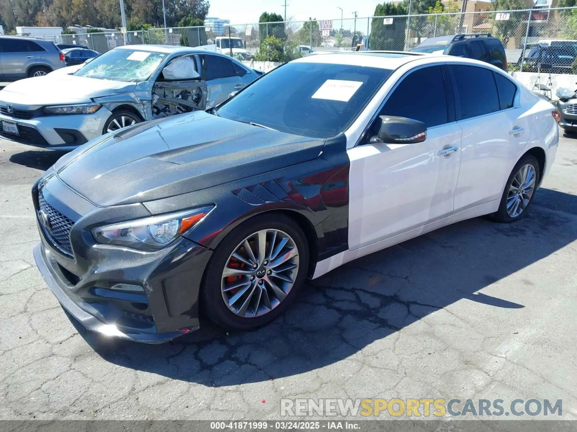 2 Photograph of a damaged car JN1EV7AP4KM540378 INFINITI Q50 2019