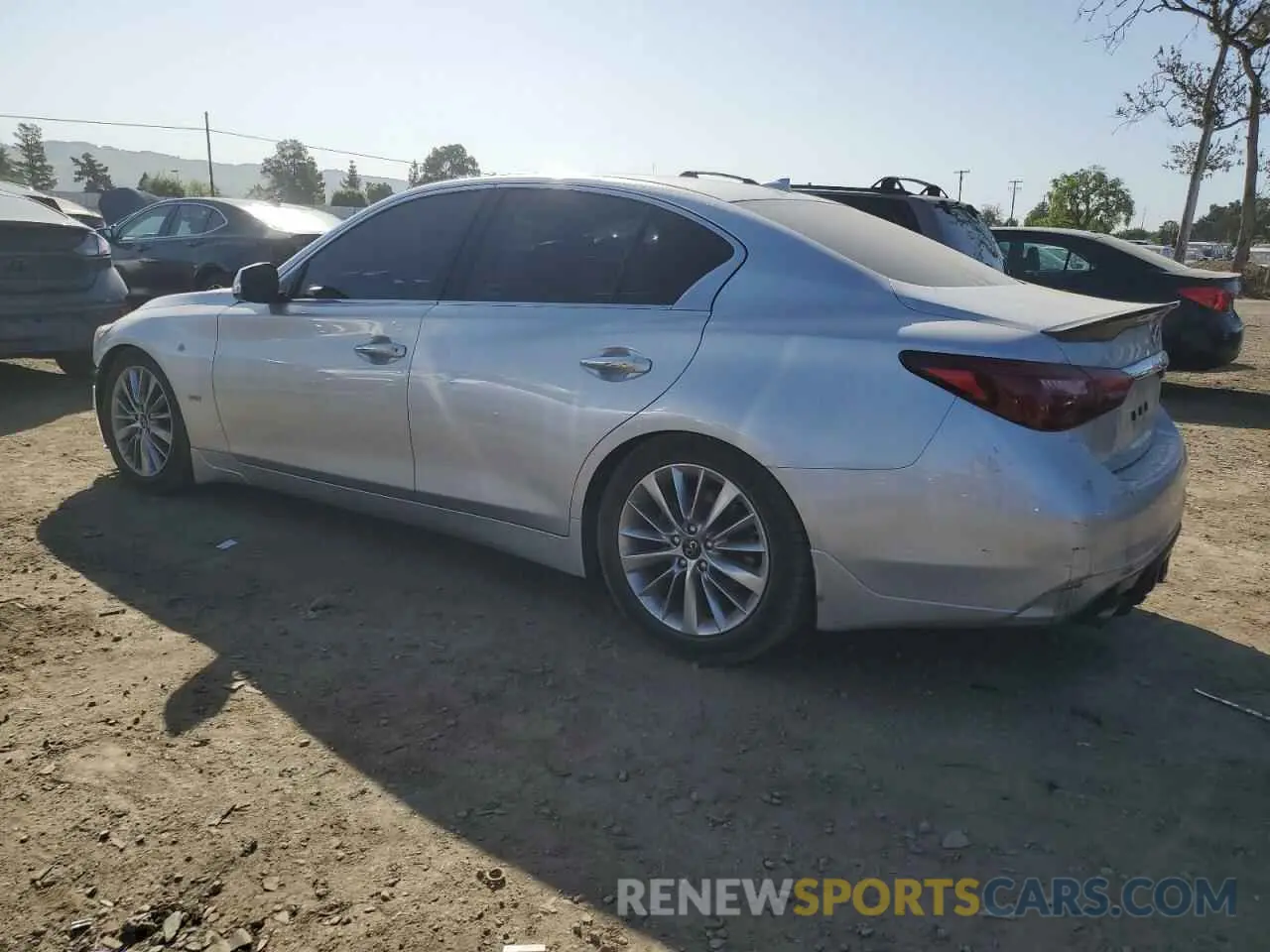2 Photograph of a damaged car JN1EV7AP4KM543474 INFINITI Q50 2019
