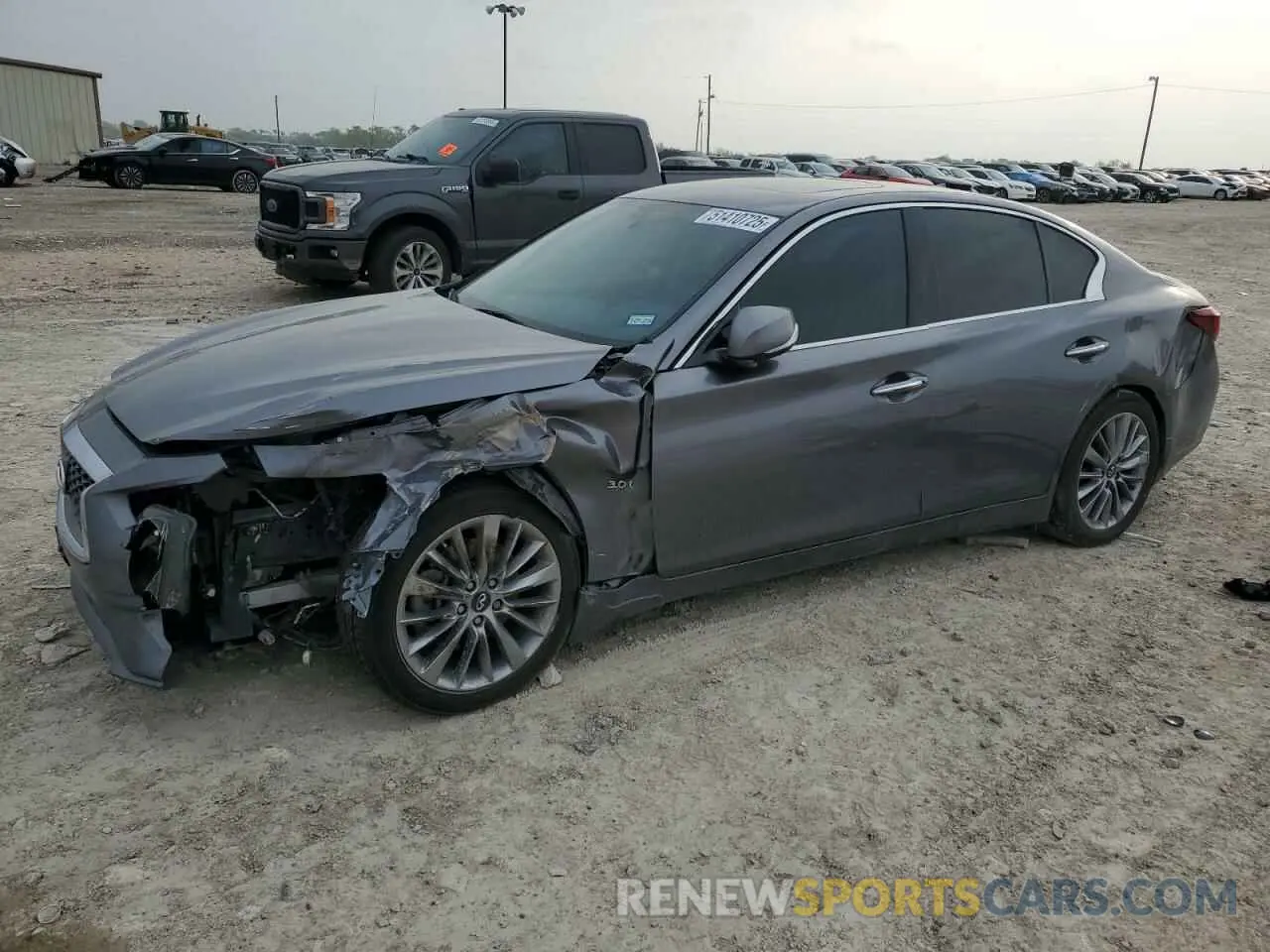 1 Photograph of a damaged car JN1EV7AP5KM511231 INFINITI Q50 2019