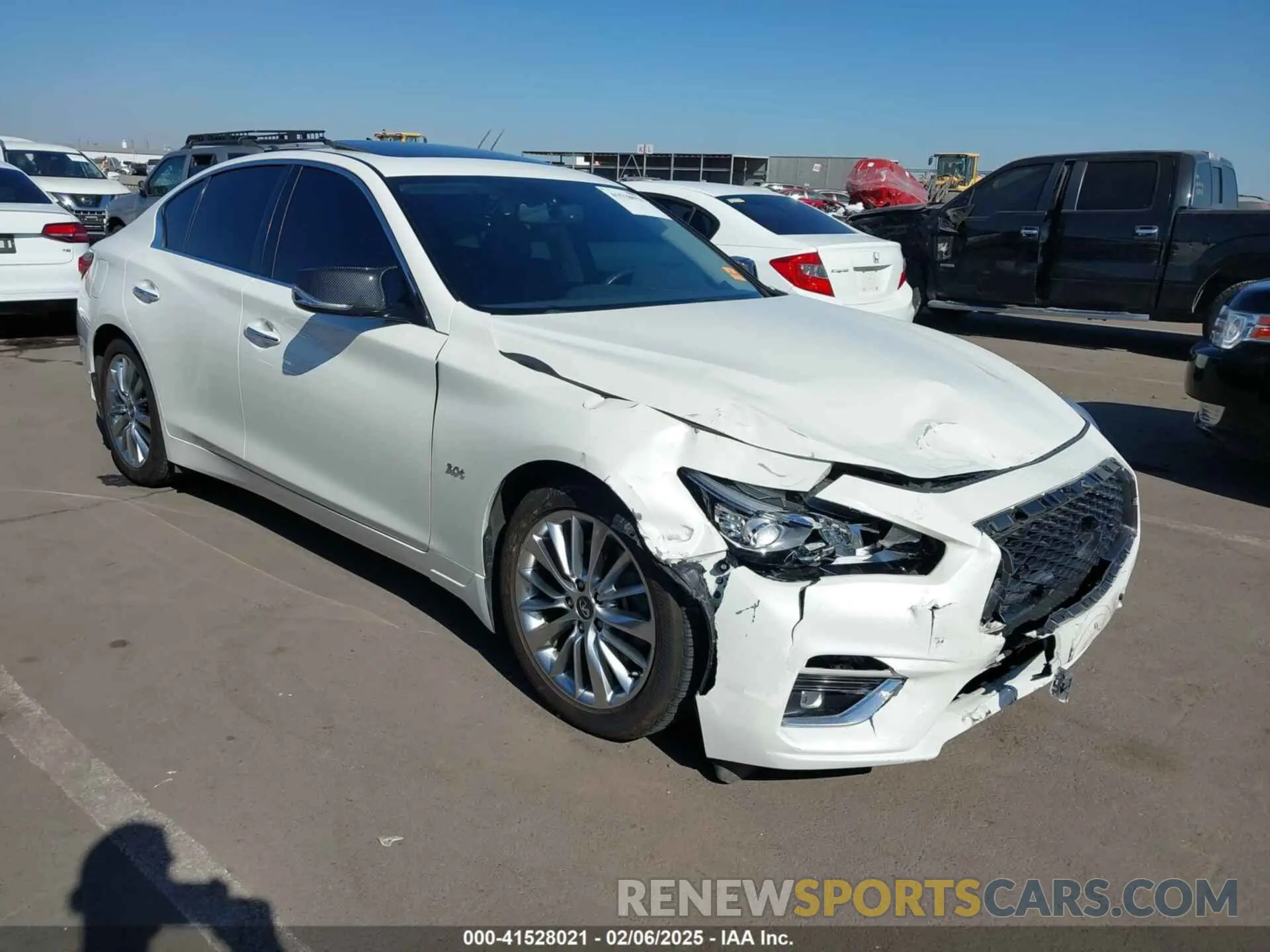 1 Photograph of a damaged car JN1EV7AP5KM514713 INFINITI Q50 2019