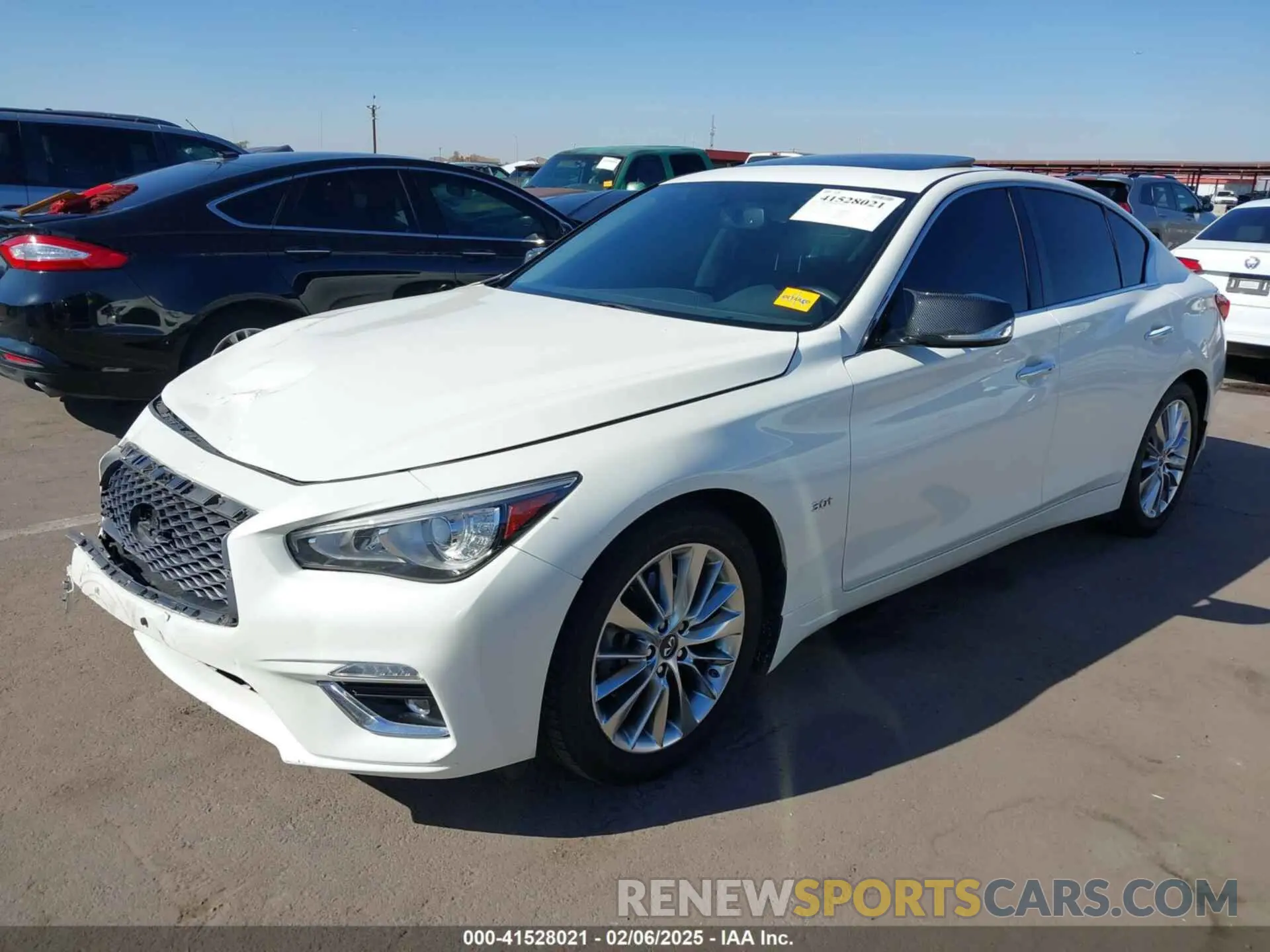 2 Photograph of a damaged car JN1EV7AP5KM514713 INFINITI Q50 2019