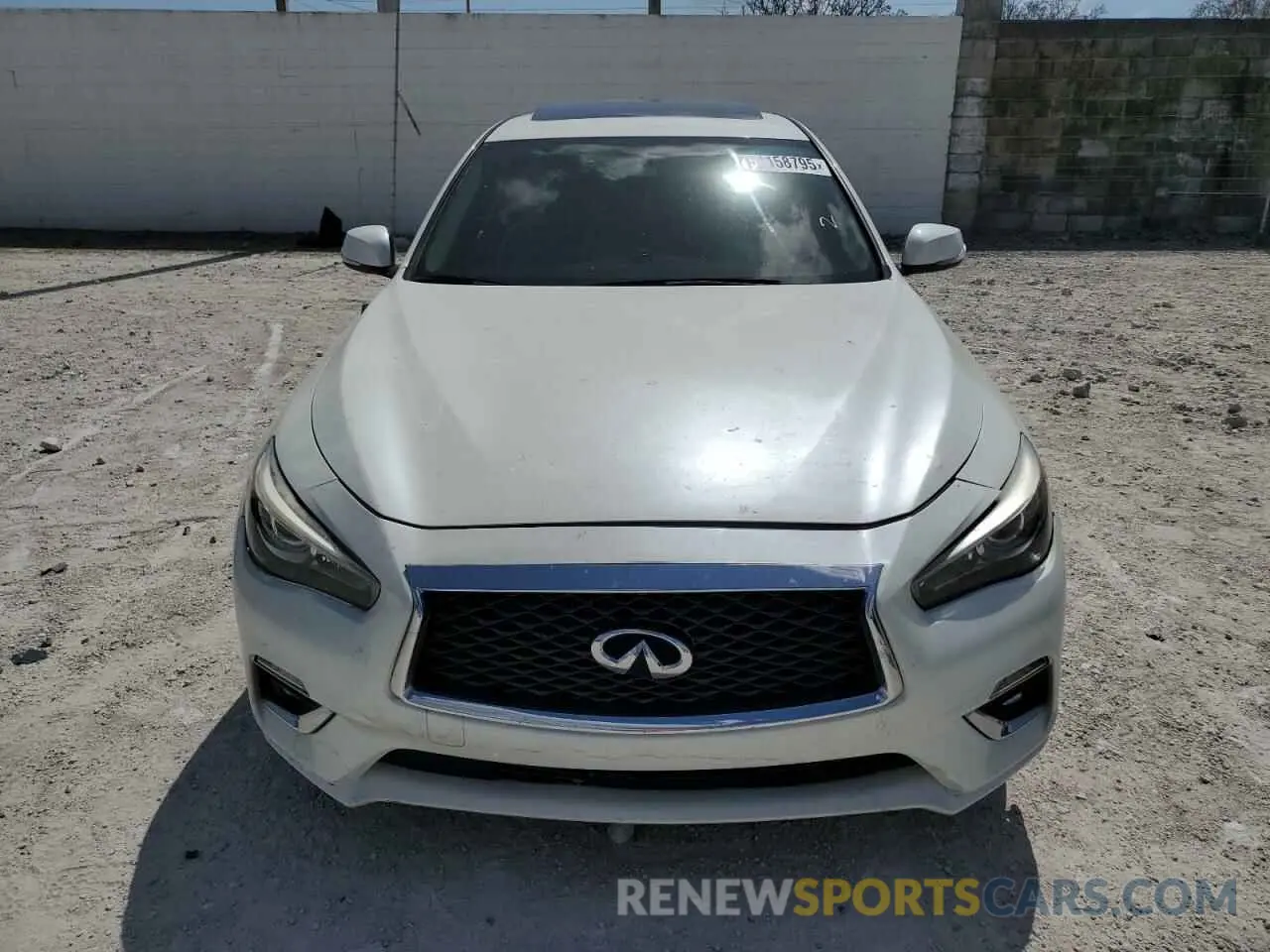 5 Photograph of a damaged car JN1EV7AP6KM514994 INFINITI Q50 2019