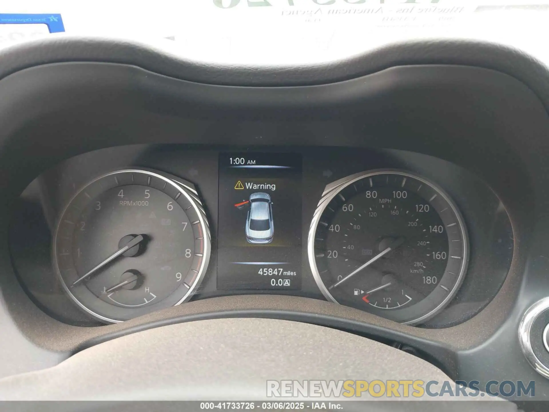 7 Photograph of a damaged car JN1EV7AP6KM540706 INFINITI Q50 2019