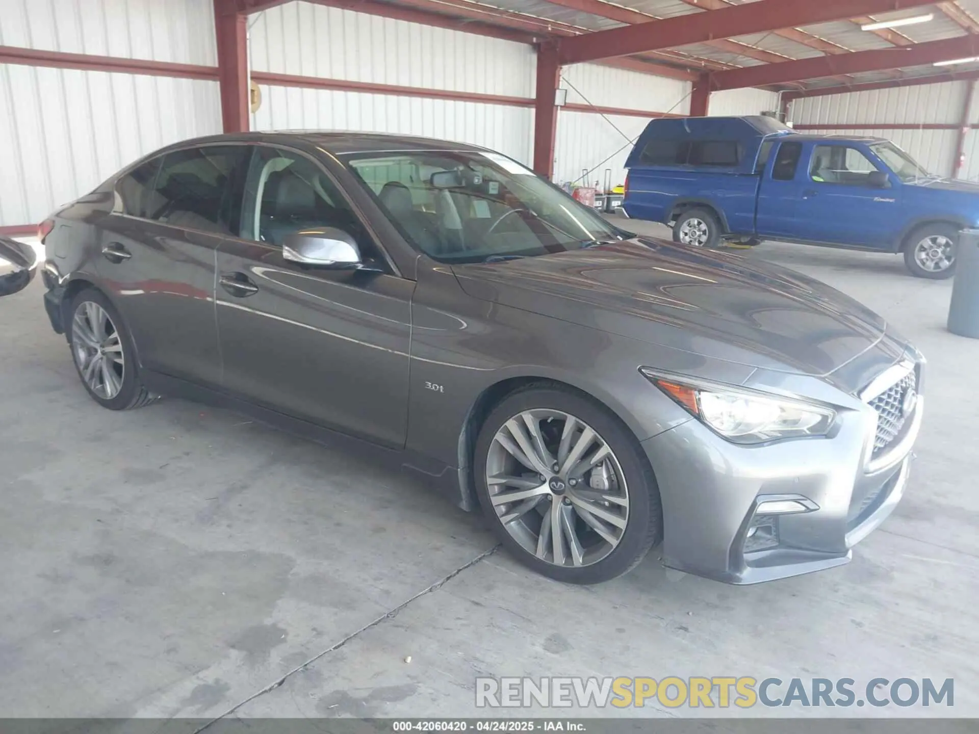 1 Photograph of a damaged car JN1EV7AP6KM541659 INFINITI Q50 2019