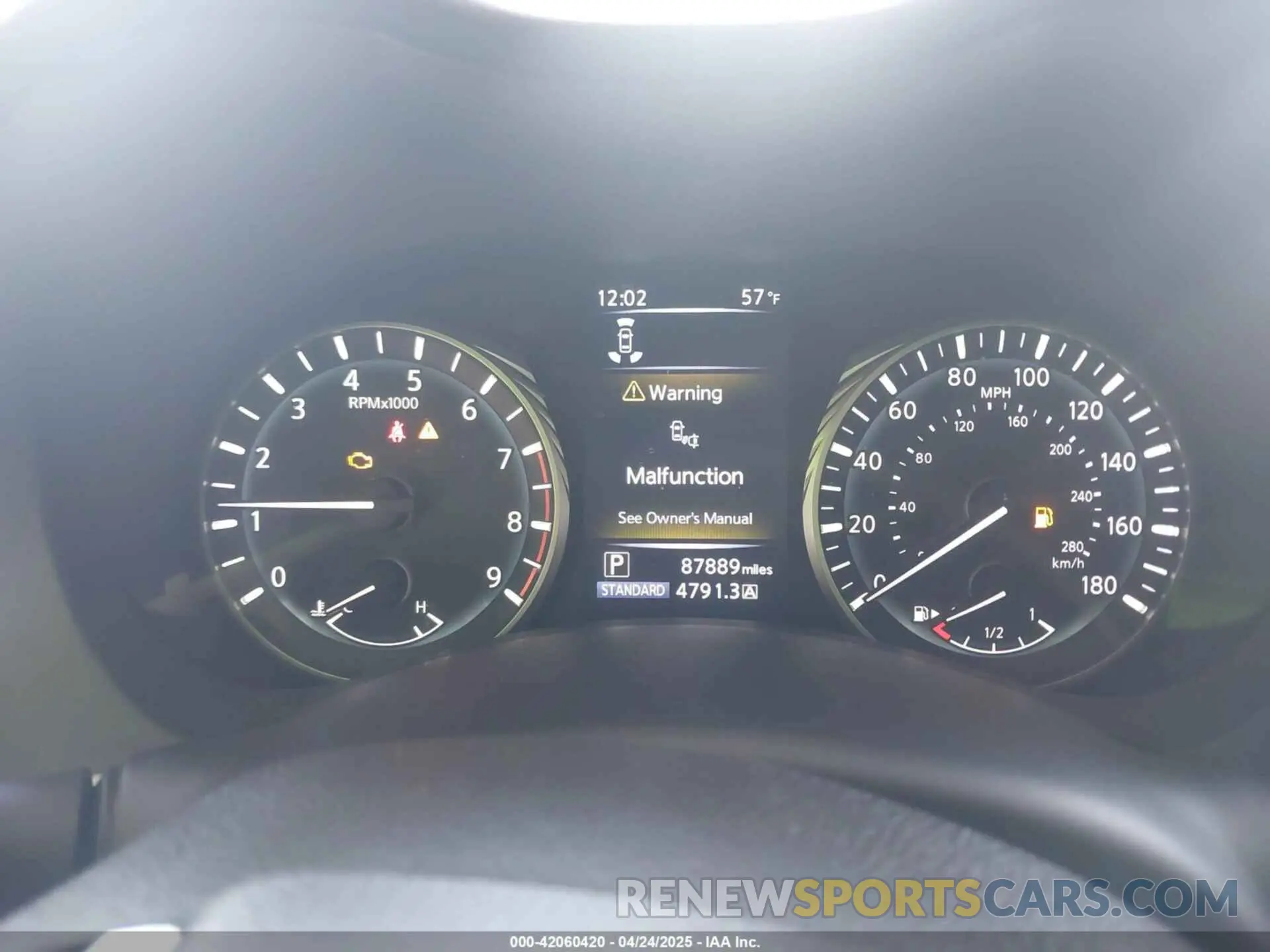 7 Photograph of a damaged car JN1EV7AP6KM541659 INFINITI Q50 2019