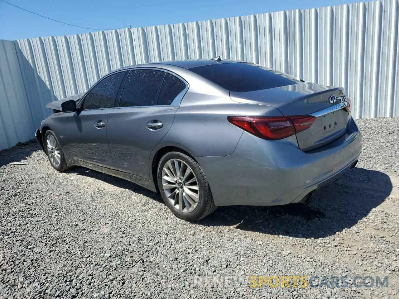 2 Photograph of a damaged car JN1EV7AP6KM543685 INFINITI Q50 2019