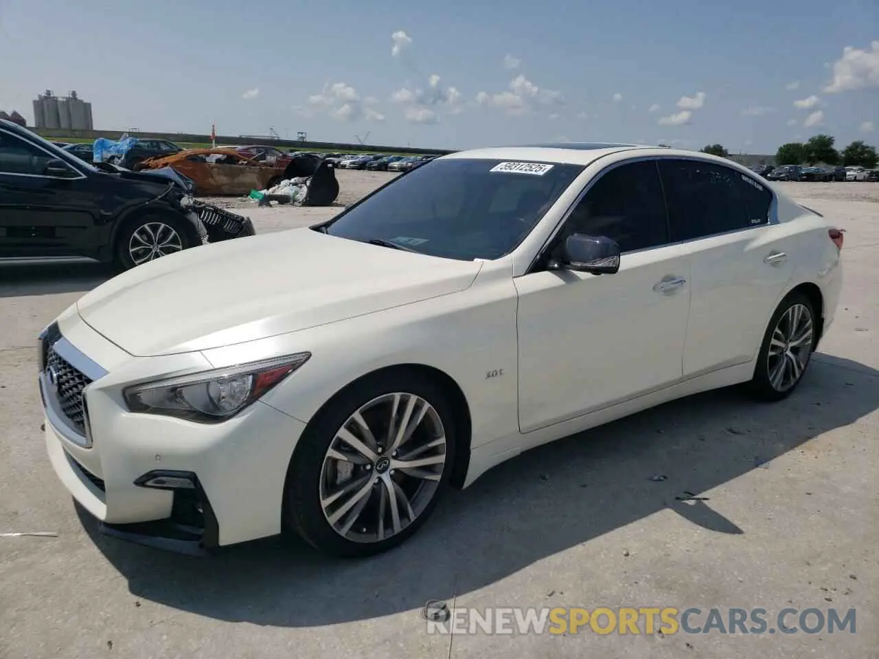 1 Photograph of a damaged car JN1EV7AP7KM514843 INFINITI Q50 2019
