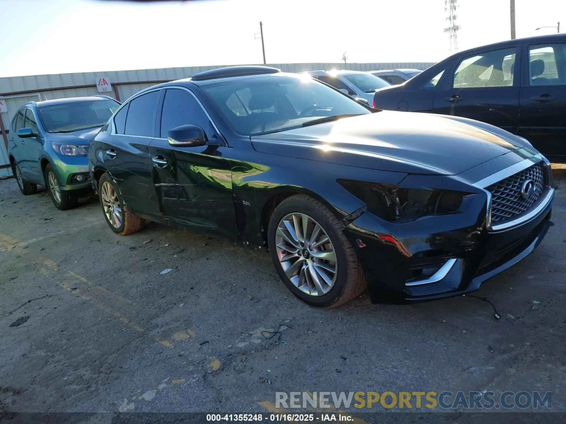 1 Photograph of a damaged car JN1EV7AP7KM518181 INFINITI Q50 2019
