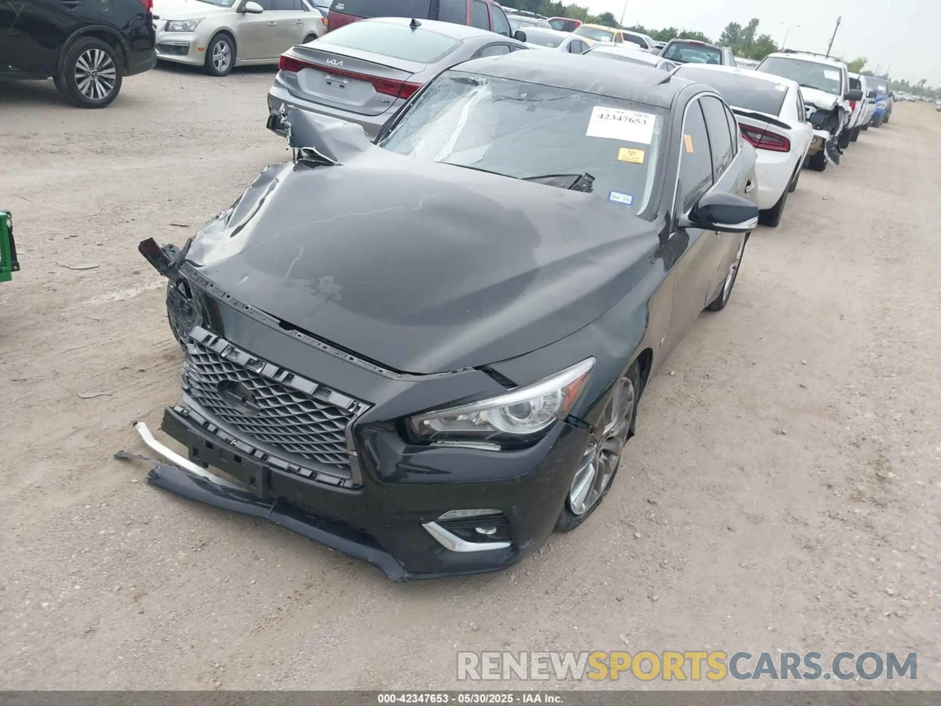 2 Photograph of a damaged car JN1EV7AP7KM519119 INFINITI Q50 2019