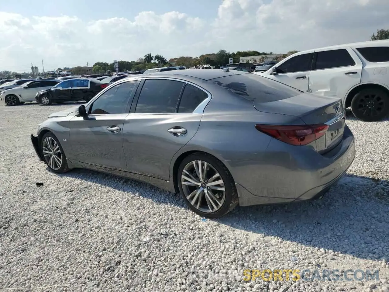 2 Photograph of a damaged car JN1EV7AP7KM519508 INFINITI Q50 2019