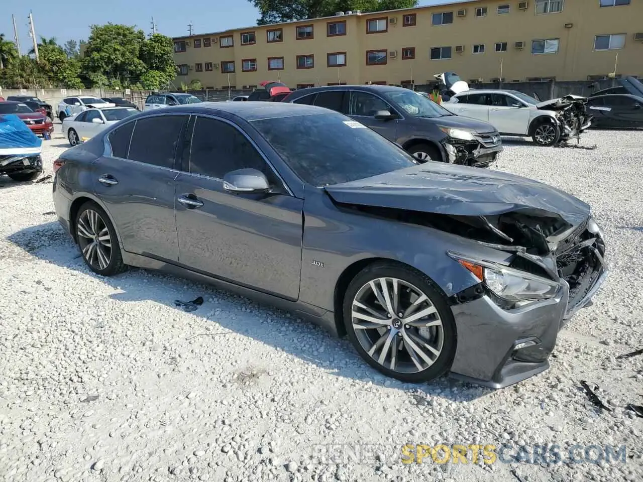 4 Photograph of a damaged car JN1EV7AP7KM519508 INFINITI Q50 2019