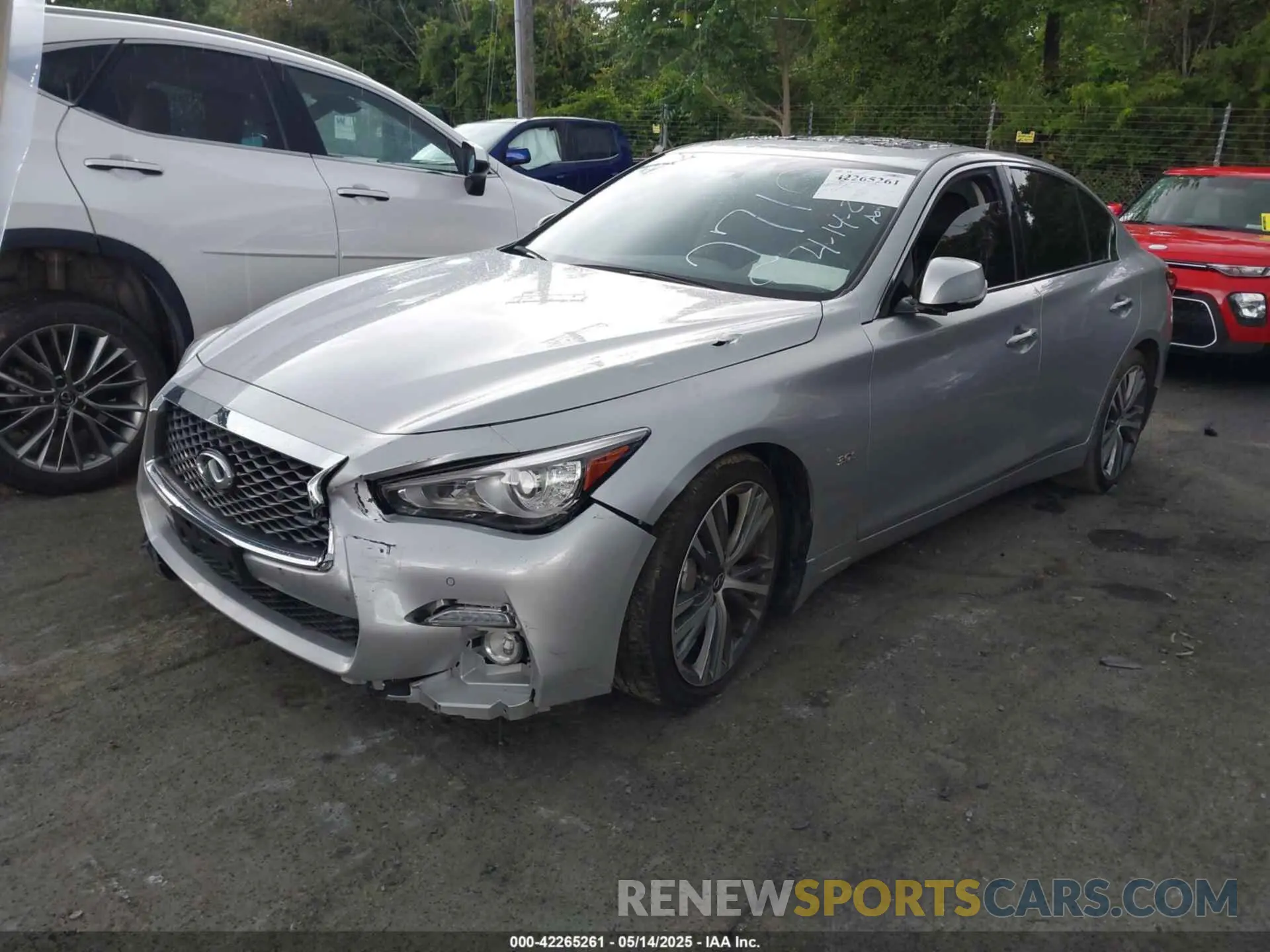 2 Photograph of a damaged car JN1EV7AP7KM542710 INFINITI Q50 2019