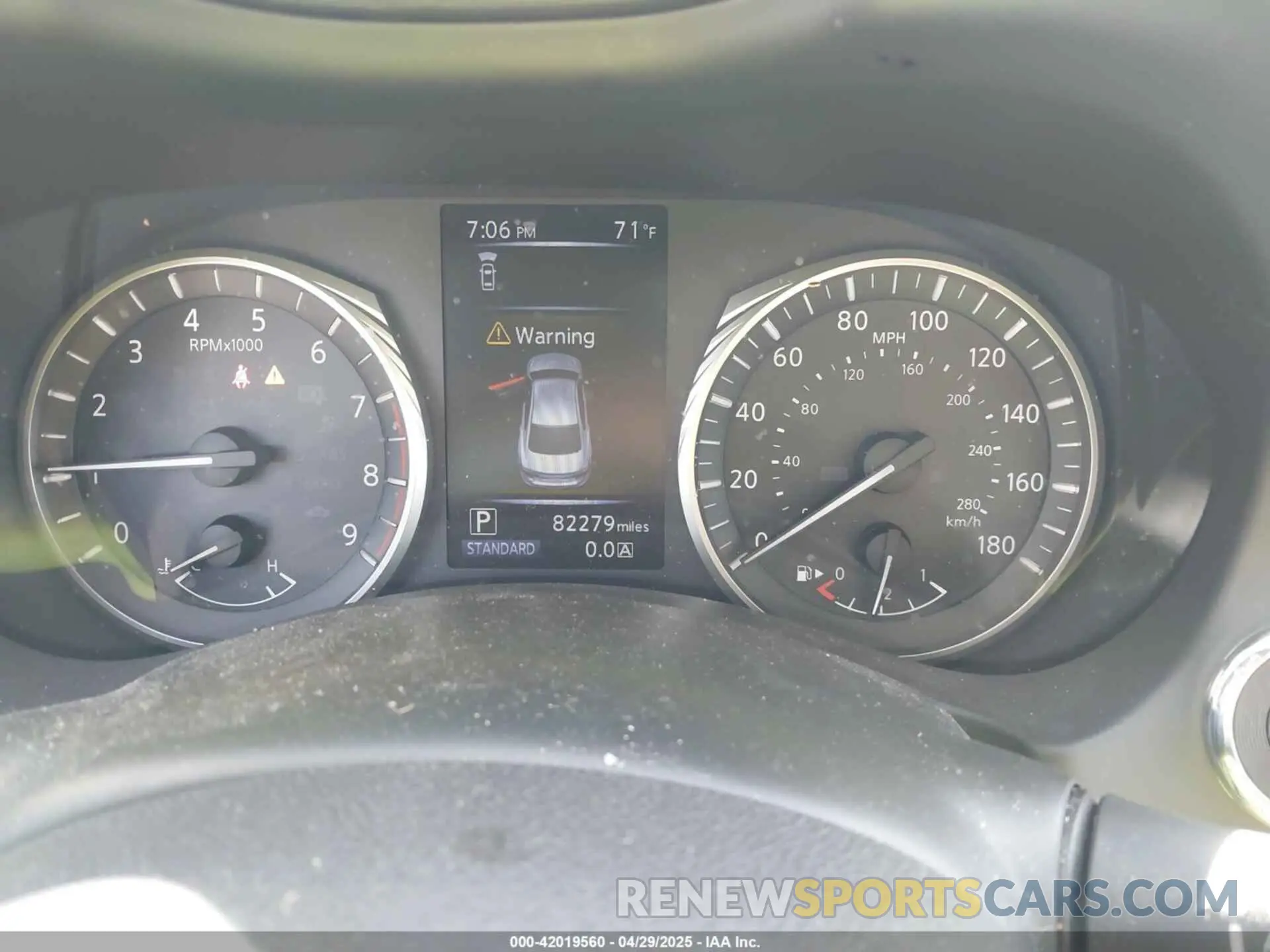 7 Photograph of a damaged car JN1EV7AP8KM514284 INFINITI Q50 2019