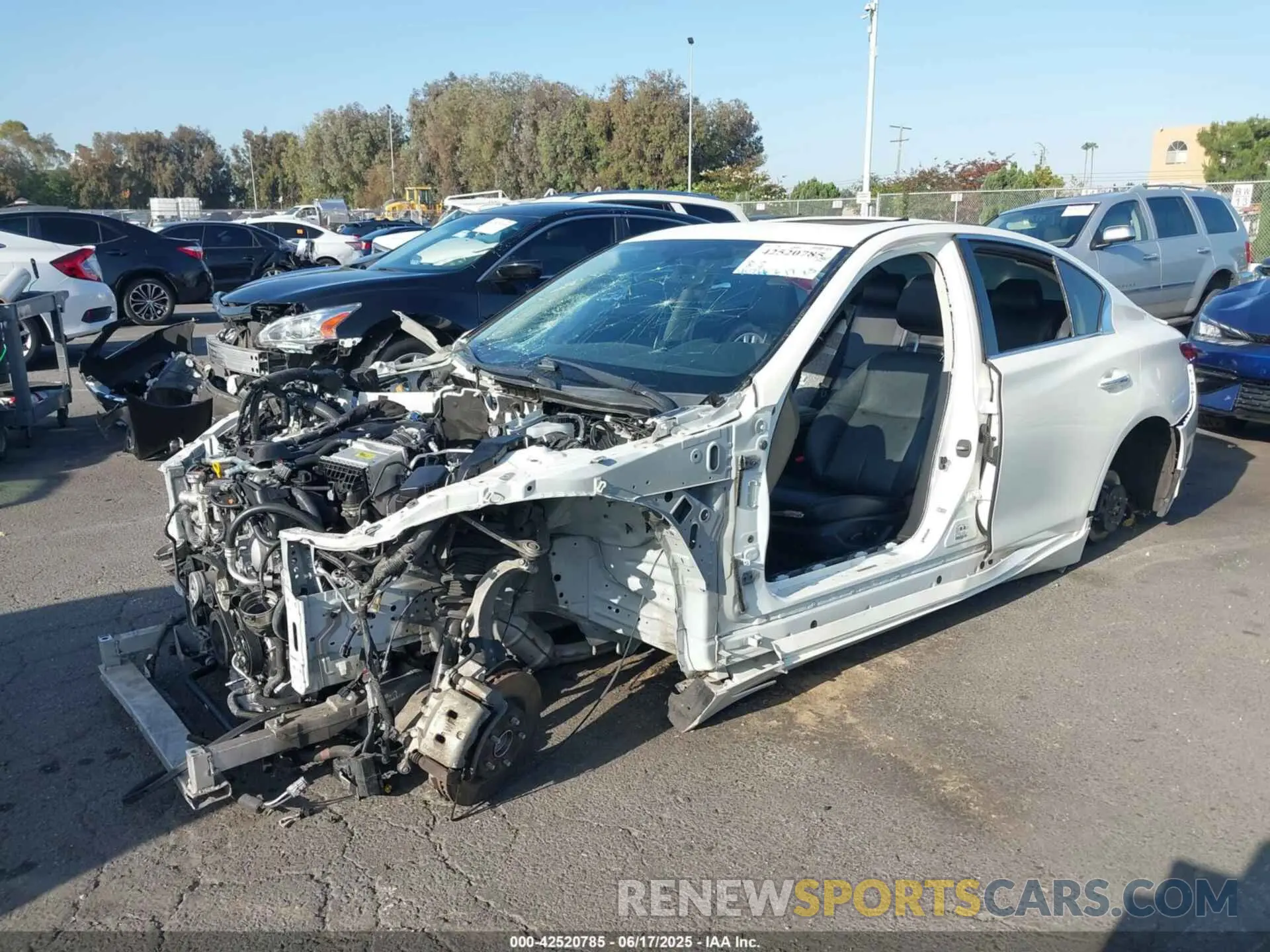 2 Photograph of a damaged car JN1EV7AP8KM514771 INFINITI Q50 2019