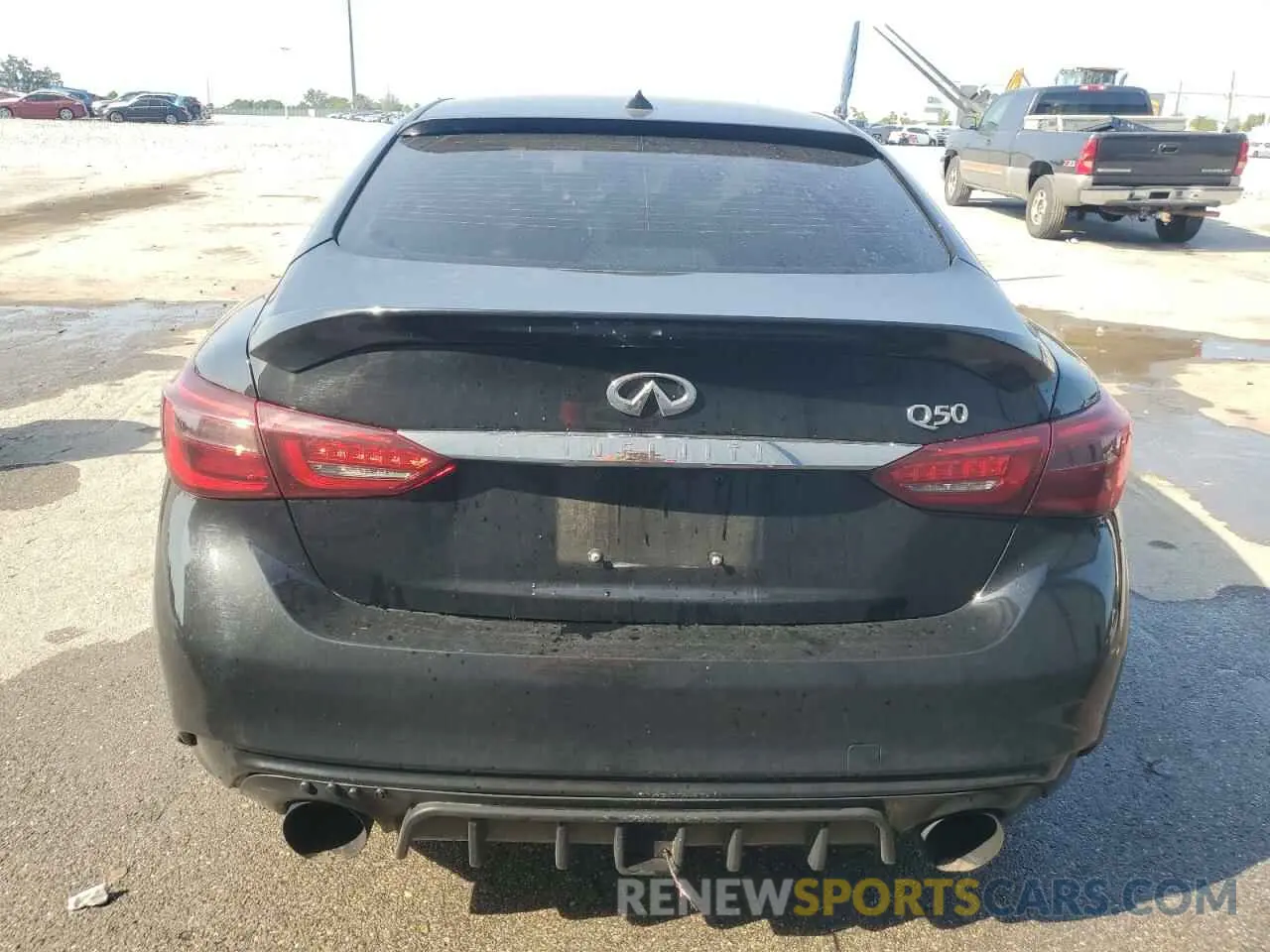6 Photograph of a damaged car JN1EV7AP8KM514835 INFINITI Q50 2019