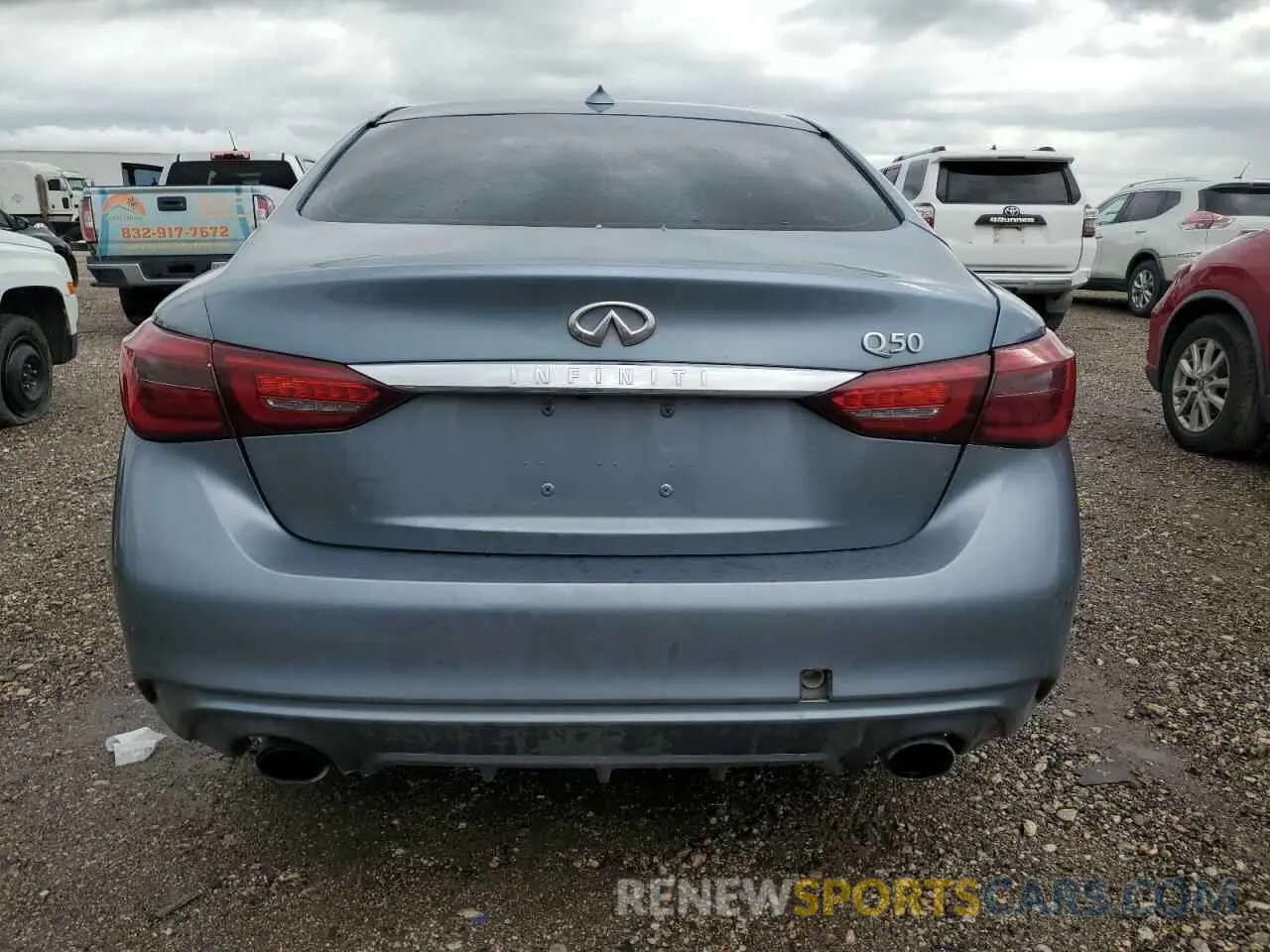 6 Photograph of a damaged car JN1EV7AP8KM515953 INFINITI Q50 2019