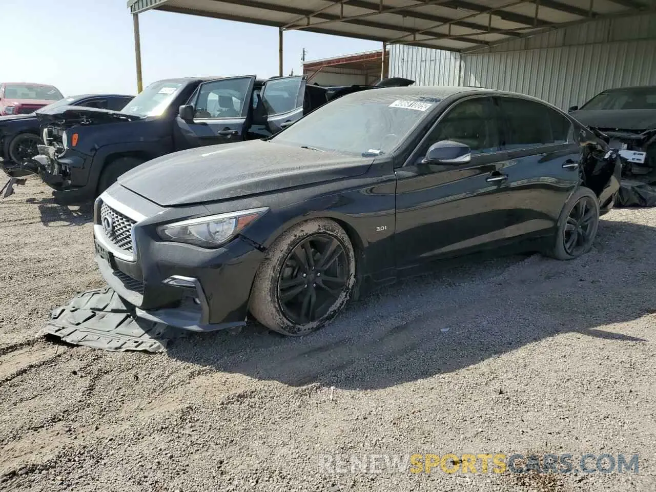 1 Photograph of a damaged car JN1EV7AP8KM541341 INFINITI Q50 2019