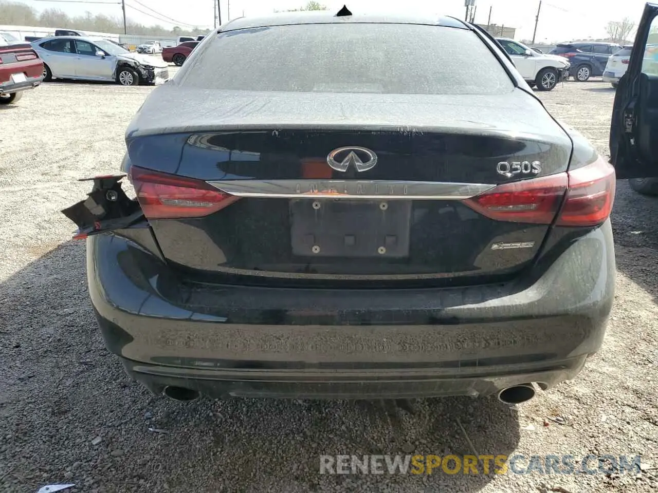 6 Photograph of a damaged car JN1EV7AP8KM541341 INFINITI Q50 2019