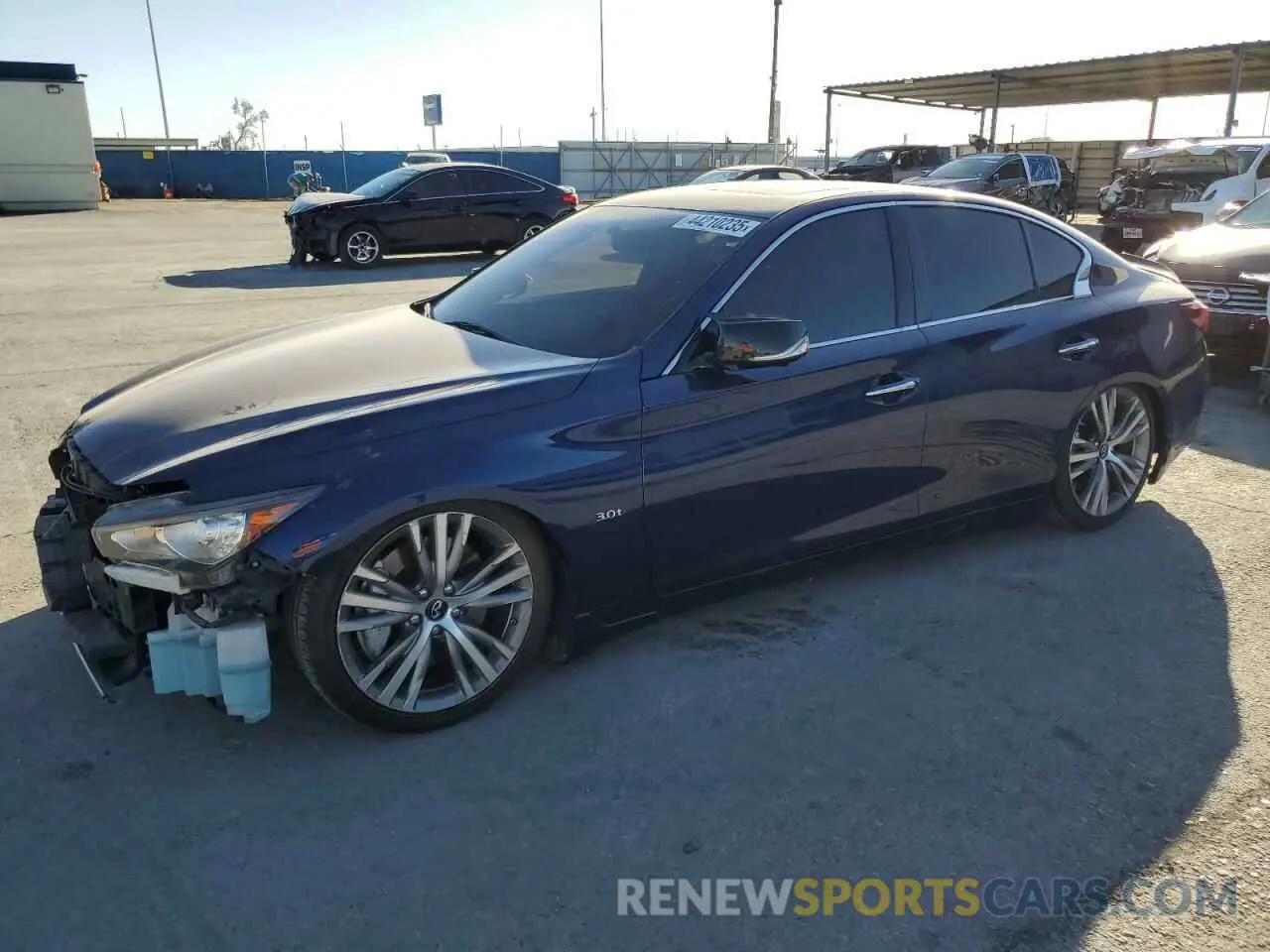 1 Photograph of a damaged car JN1EV7AP9KM515217 INFINITI Q50 2019