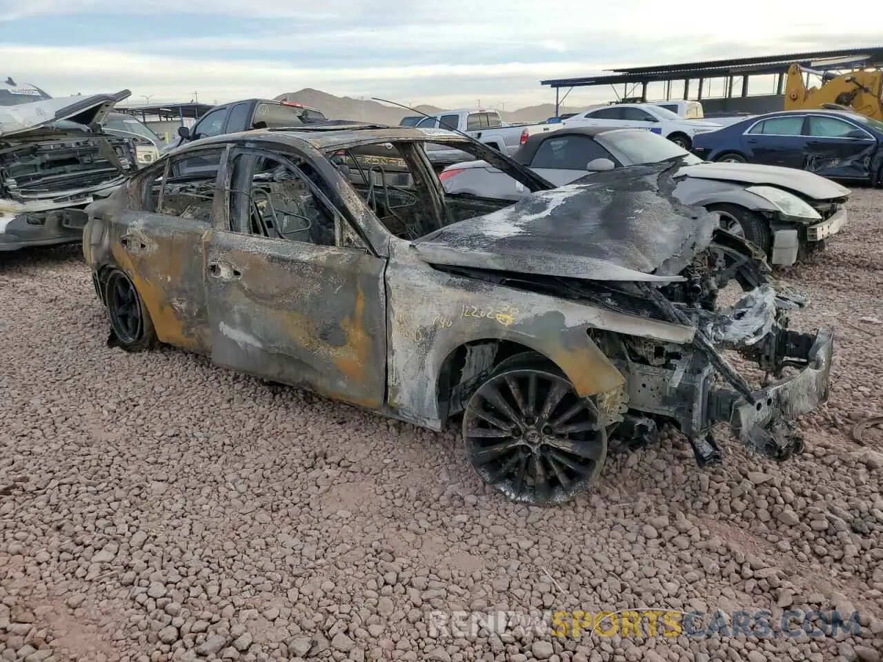 4 Photograph of a damaged car JN1EV7AP9KM517596 INFINITI Q50 2019