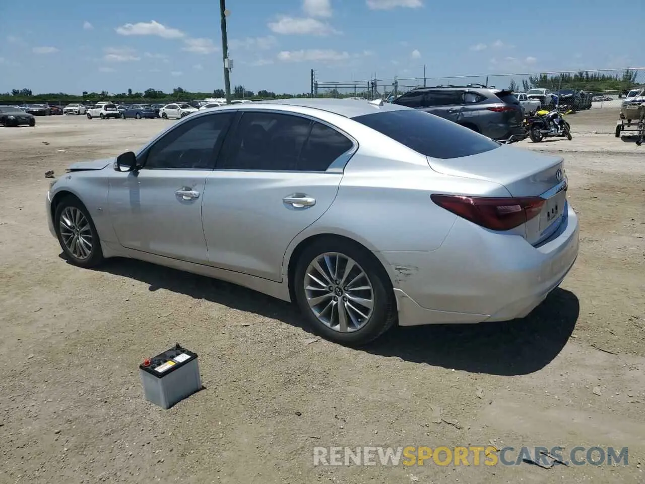 2 Photograph of a damaged car JN1EV7AP9KM519722 INFINITI Q50 2019