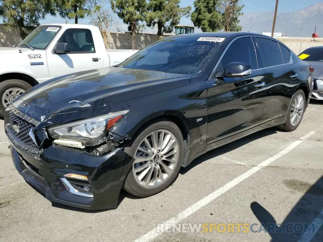 1 Photograph of a damaged car JN1EV7AP9KM541235 INFINITI Q50 2019