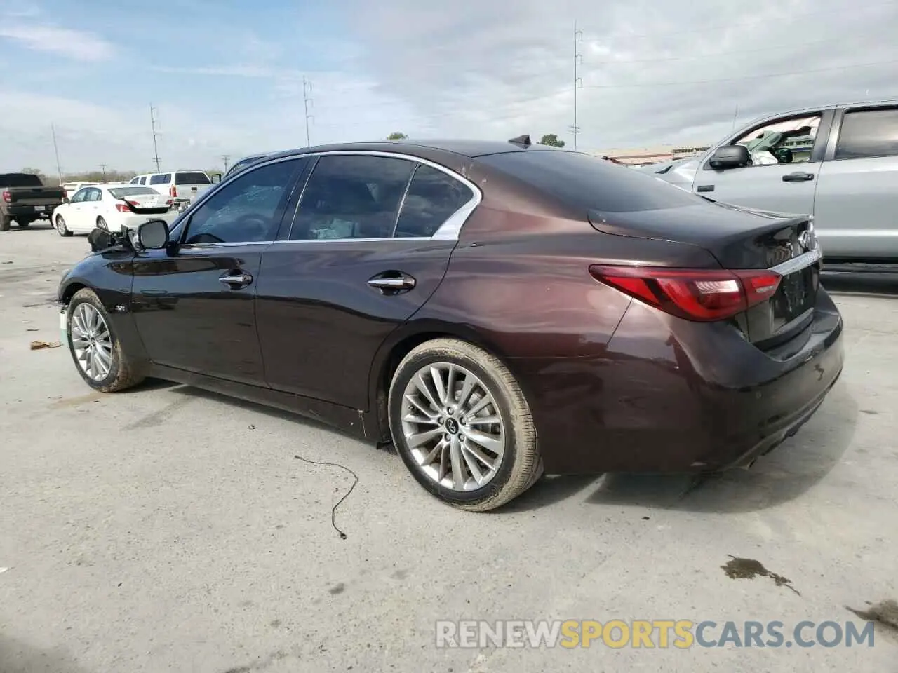 2 Photograph of a damaged car JN1EV7AP9KM542563 INFINITI Q50 2019