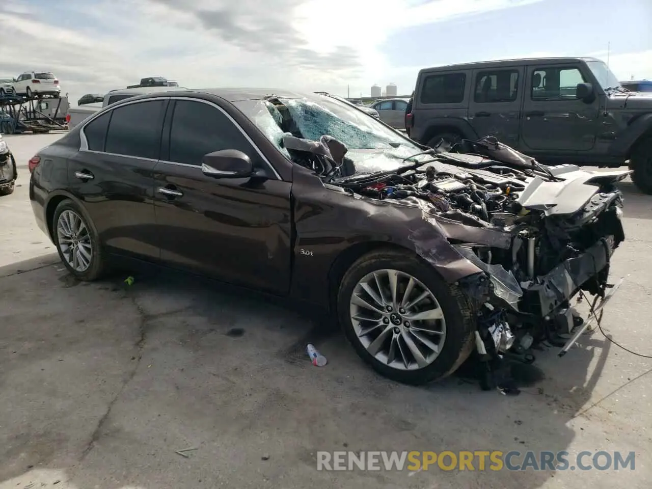 4 Photograph of a damaged car JN1EV7AP9KM542563 INFINITI Q50 2019