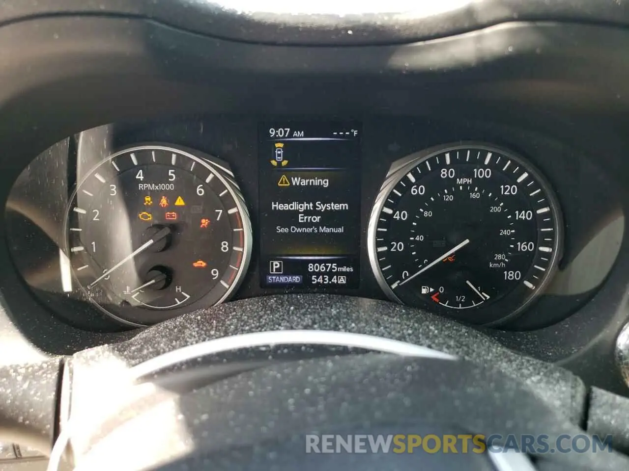 9 Photograph of a damaged car JN1EV7AP9KM542563 INFINITI Q50 2019