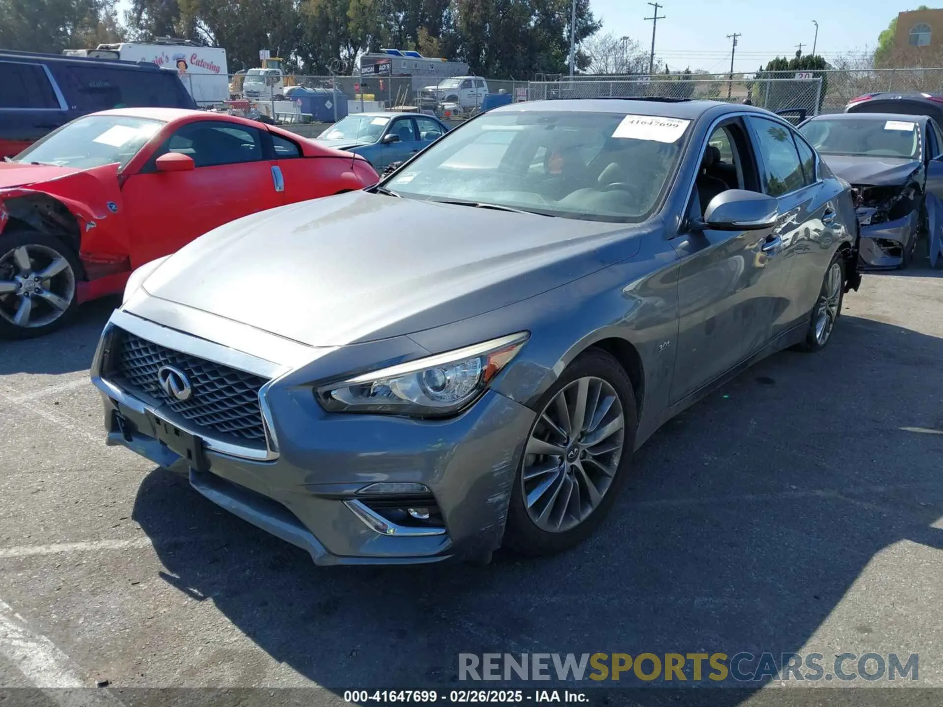 2 Photograph of a damaged car JN1EV7APXKM511385 INFINITI Q50 2019