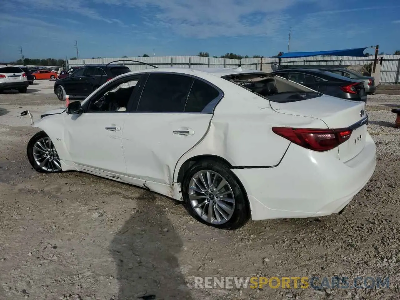 2 Photograph of a damaged car JN1EV7APXKM514609 INFINITI Q50 2019