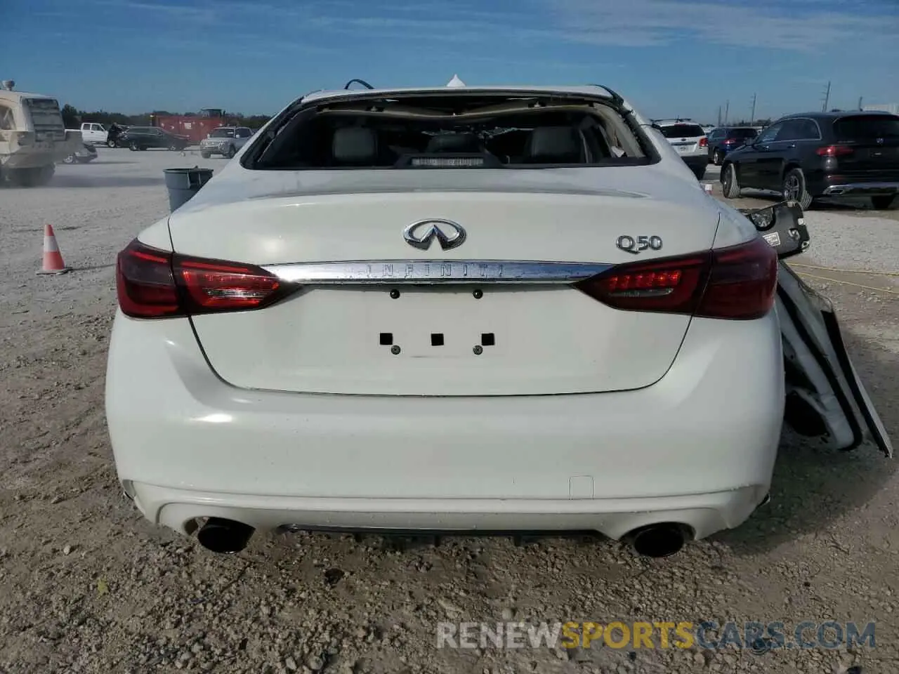 6 Photograph of a damaged car JN1EV7APXKM514609 INFINITI Q50 2019