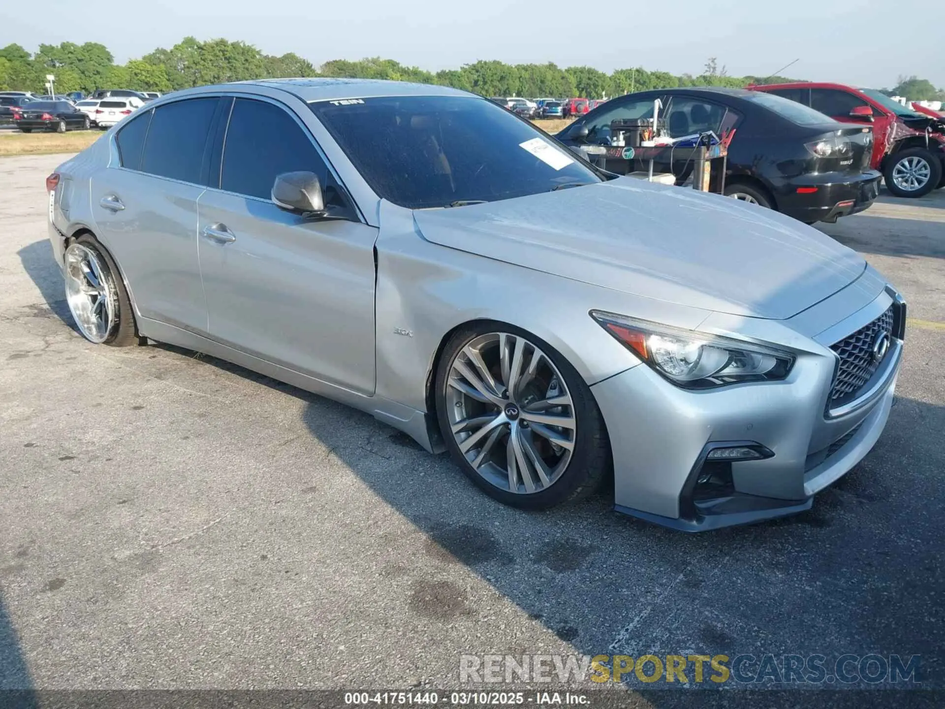6 Photograph of a damaged car JN1EV7APXKM516277 INFINITI Q50 2019