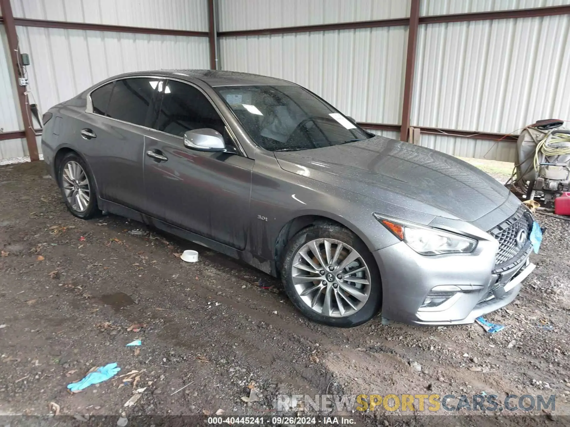 1 Photograph of a damaged car JN1EV7APXKM519048 INFINITI Q50 2019