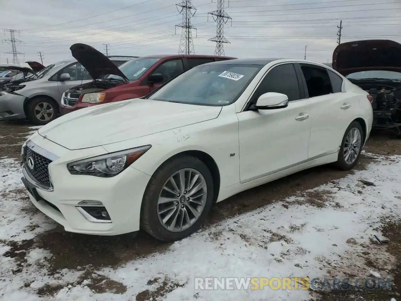 1 Photograph of a damaged car JN1EV7AR0KM556692 INFINITI Q50 2019