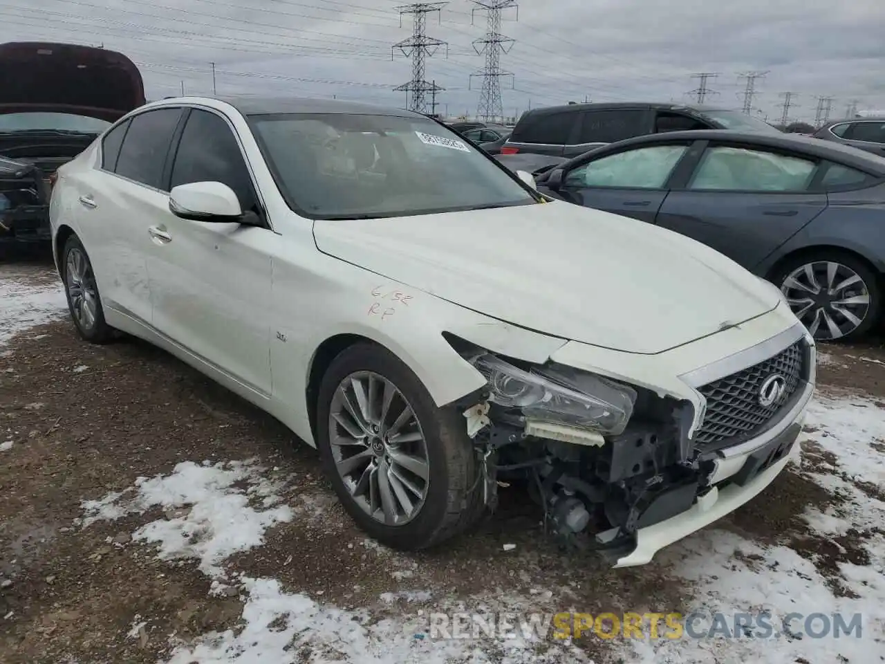 4 Photograph of a damaged car JN1EV7AR0KM556692 INFINITI Q50 2019