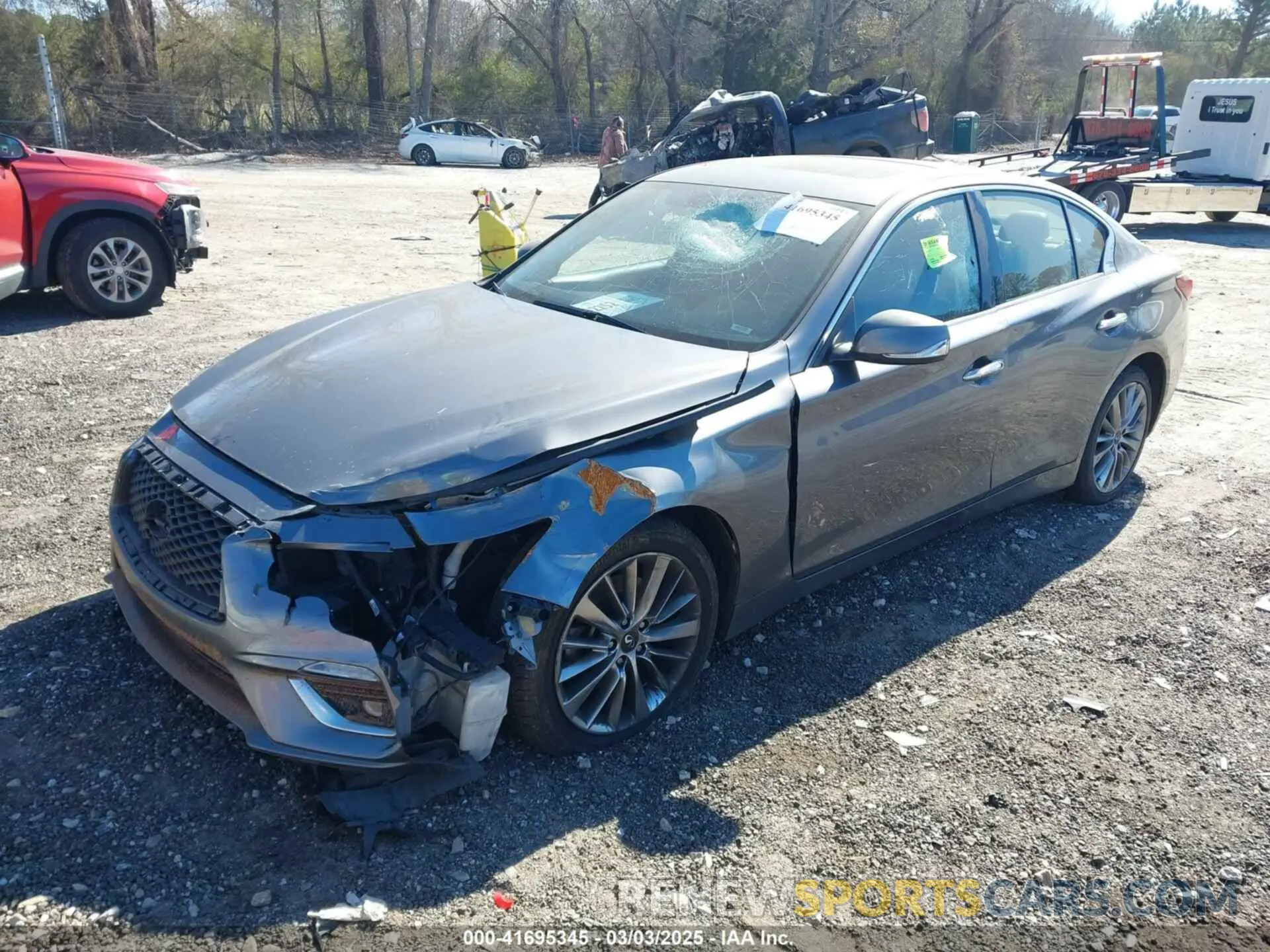 2 Photograph of a damaged car JN1EV7AR0KM559124 INFINITI Q50 2019