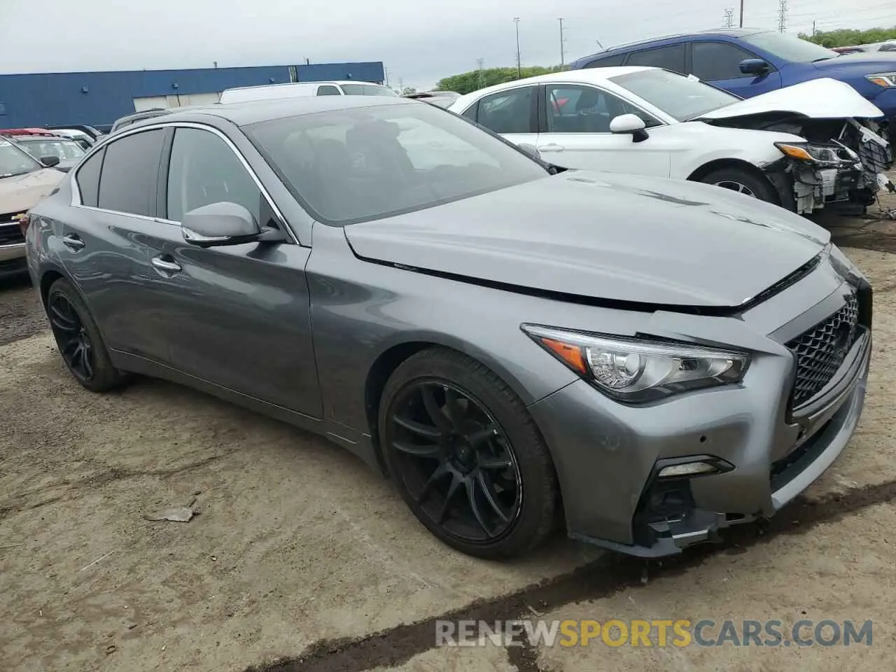 4 Photograph of a damaged car JN1EV7AR0KM591488 INFINITI Q50 2019