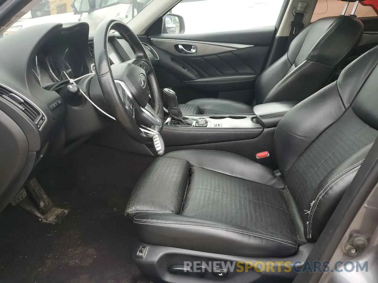 7 Photograph of a damaged car JN1EV7AR0KM591488 INFINITI Q50 2019