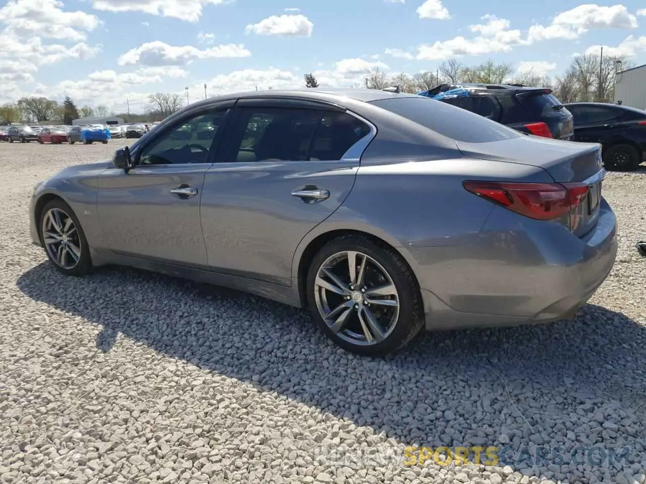2 Photograph of a damaged car JN1EV7AR0KM592477 INFINITI Q50 2019