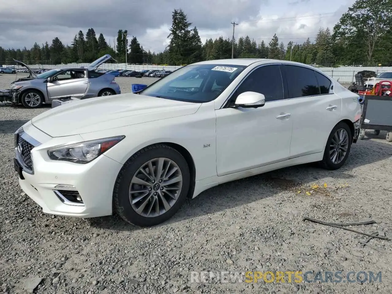 1 Photograph of a damaged car JN1EV7AR0KM592625 INFINITI Q50 2019