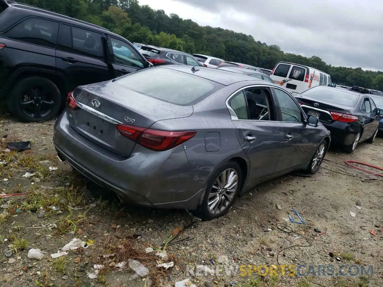3 Photograph of a damaged car JN1EV7AR0KM593659 INFINITI Q50 2019