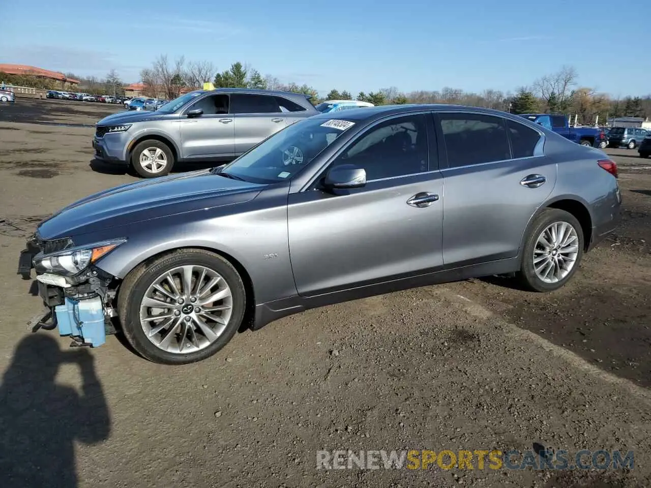 1 Photograph of a damaged car JN1EV7AR0KM593743 INFINITI Q50 2019