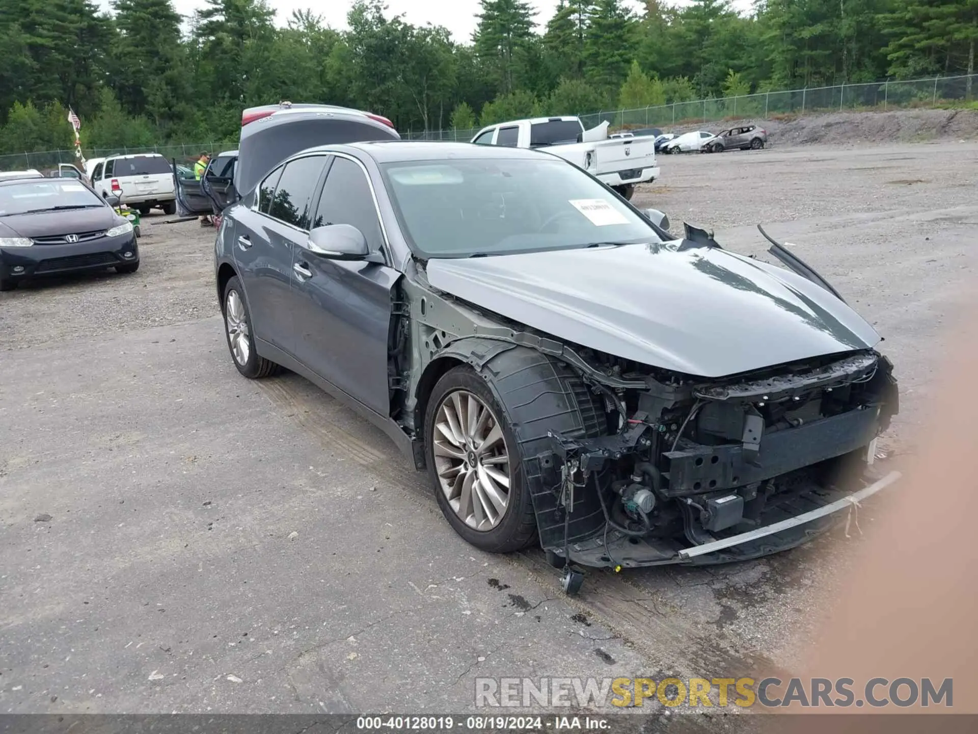 1 Photograph of a damaged car JN1EV7AR1KM559553 INFINITI Q50 2019
